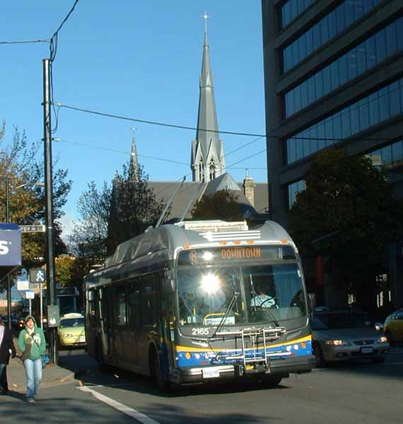 Coast Mountain Bus New Flyer E40LF trolley 2165